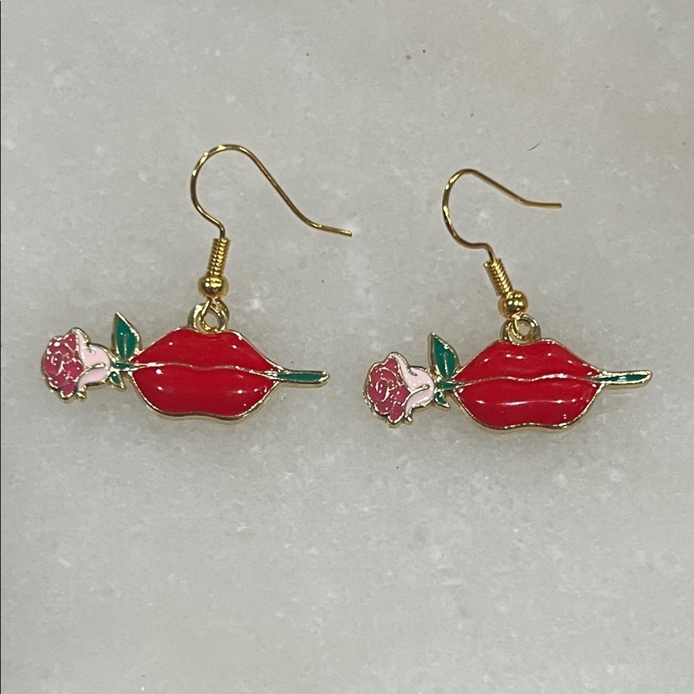 3/$30 Bundle • Romantic Rose Flamenco Drop Earrings